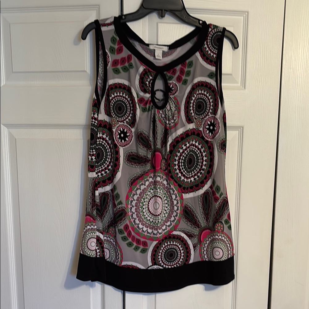 Dress Barn Multicolor Sleeveless Blouse